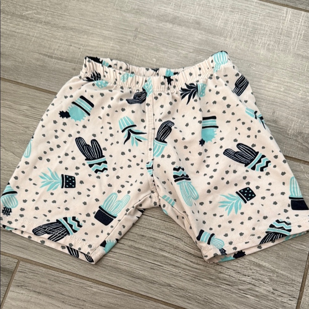 Dot dot smile- Cactus Print Kids Shorts